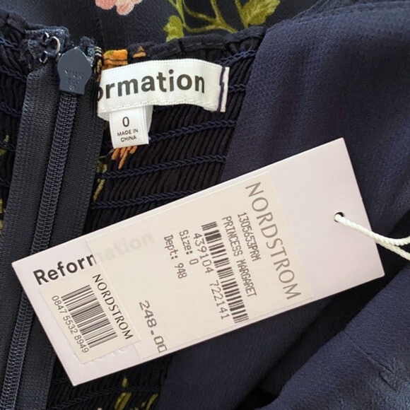 NEW Reformation Fulton Dress Princess Margaret 0 - Picture 11 of 17